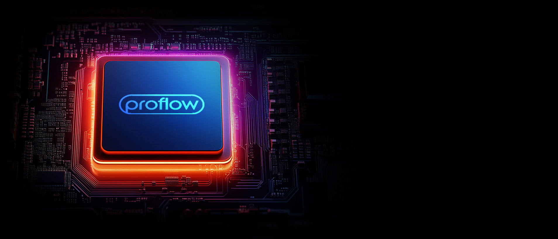 A glowing ProFlow chip representing the heat control technology in the Refilla vape