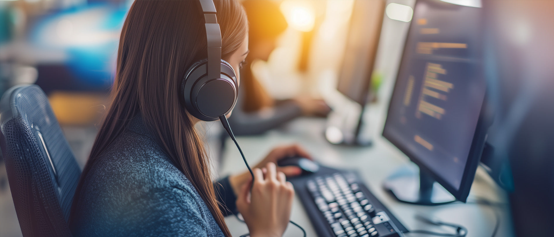 A woman in the Refilla vape support centre