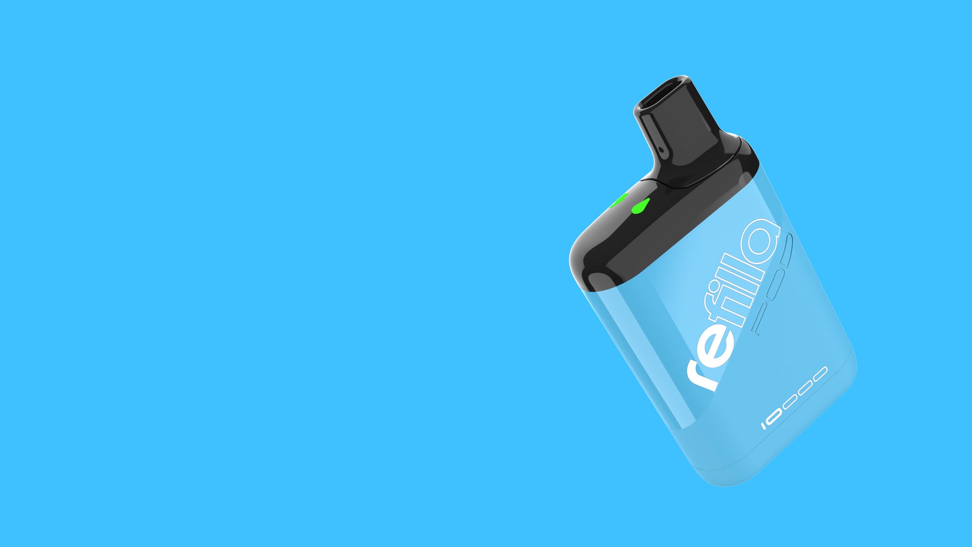 Refilla reusable, rechargeable vape system in yellow